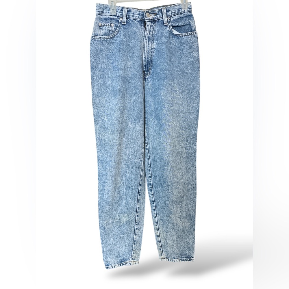VINTAGE 80/90s Sasson High Waisted Women’s Modern Basics Blue Acid Wash Jeans 12